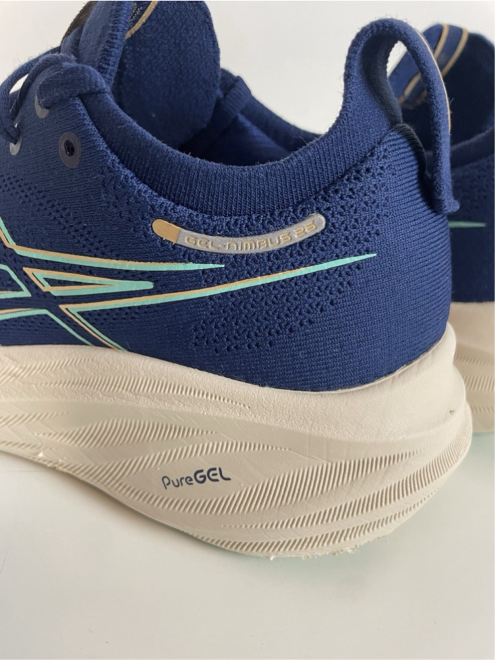 Asics Gel Nimbus 26 Womens Size 8 Blue Athletic Running Shoes Sneakers - Picture 6 of 11
